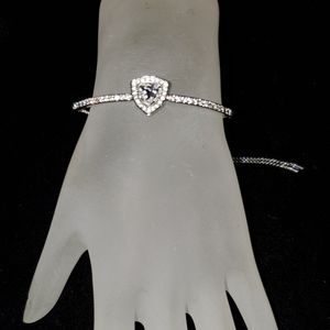 Swarovski Crystal Chevron Adjustable Bracelet NEW